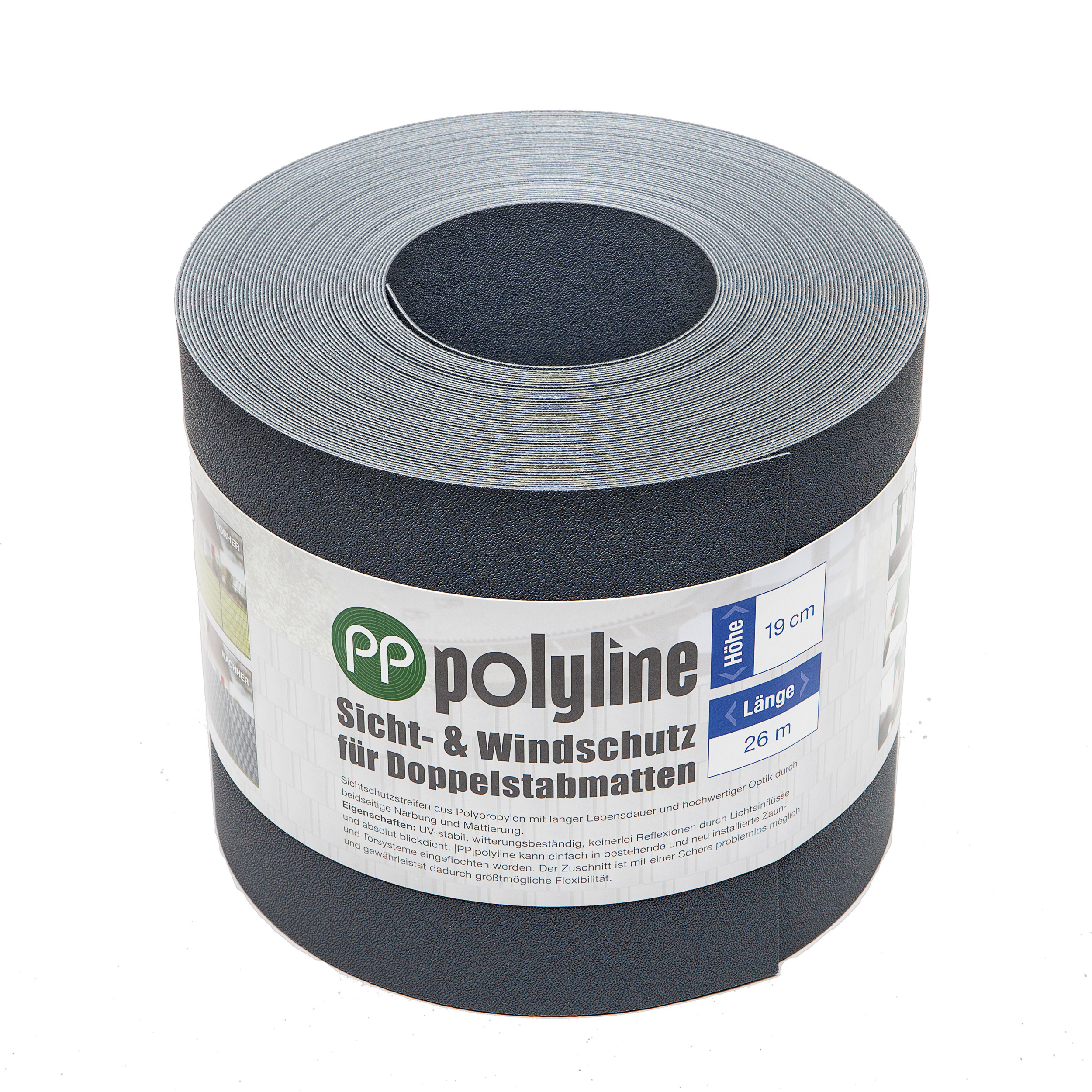  |PP| polyline / Rolle anthrazit 26 m